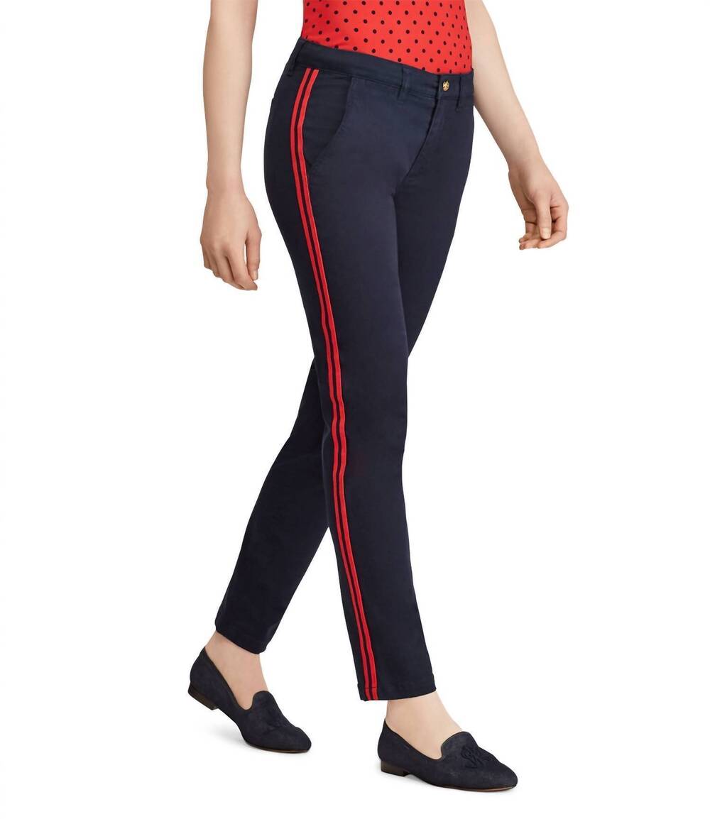 NEW HUE ankle stretch pants in navy
